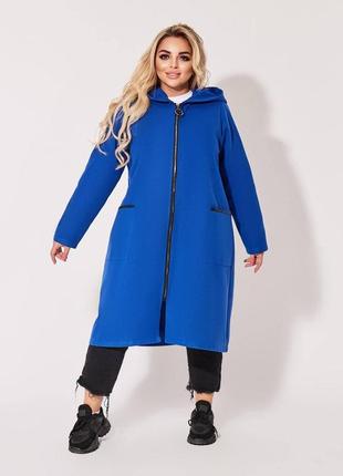 Женское пальто из мягкого турецкого кашемира на подкладке застежка молния большие размеры9 фото