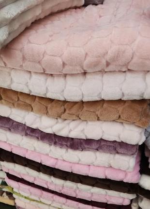Покрывало велюр соты