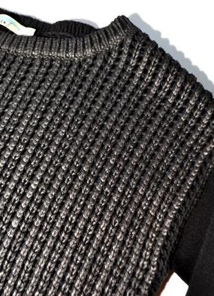 Черный свитер оверсайз с напылением karen millen5 фото