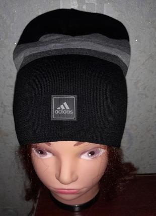 Шапка шапочка вязаная adidas