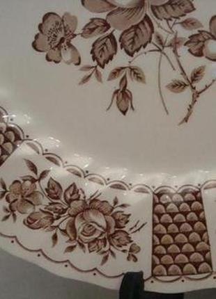 Антикварная коллекционная тарелка - блюдо англия №д254 фото