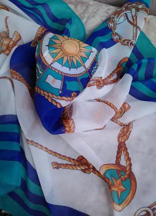 Красивый платок в морском стиле4 фото