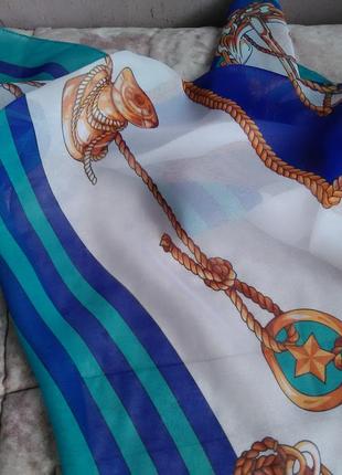 Красивый платок в морском стиле3 фото