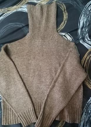 Продаю теплий меланжевий кавовий светр від new look розмір xs-m
