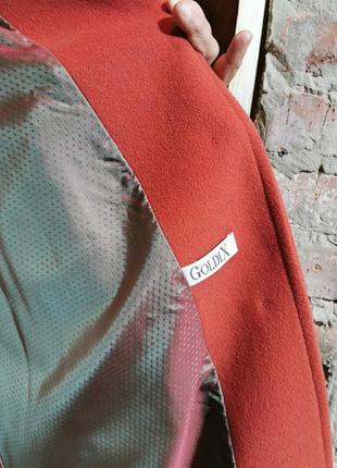 Шерстяное с кашемиром пальто демисезонное винтажное goldix макси длинное шерсть7 фото