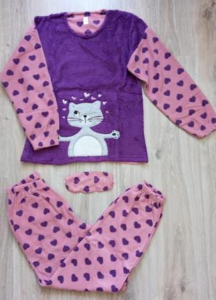 Піжами теплі жіночі, домашні костюми, фліс махра, туреччина, багато варіантів1 фото