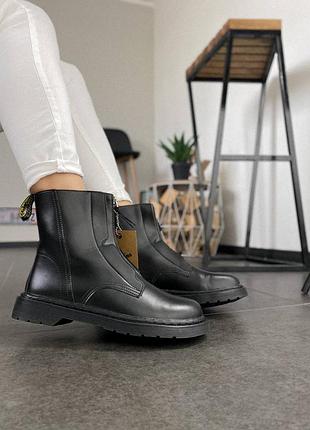 Жіночі ботінки dr martens 1460 zipper женские ботинки мартинсы