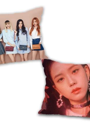 Подушка k-pop джису blackpink двостороння 25х25 см (y0009)