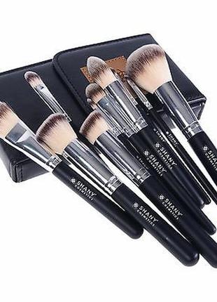 Набор кистей для макияжа shany black ombré pro 10 pc