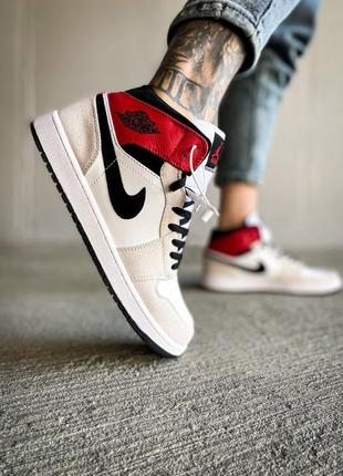 Кросівки nike air jordan 1 high light smoke grey5 фото