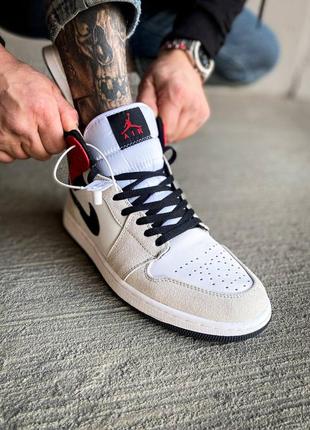 Кросівки nike air jordan 1 high light smoke grey2 фото