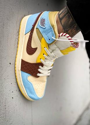 Кросівки nike air jordan 1 mid se fearless maison8 фото