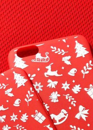 Новогодние чехлы iphone