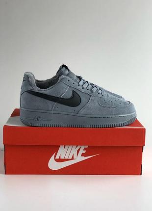 Зимние кроссовки nike air force 1"grey" winter