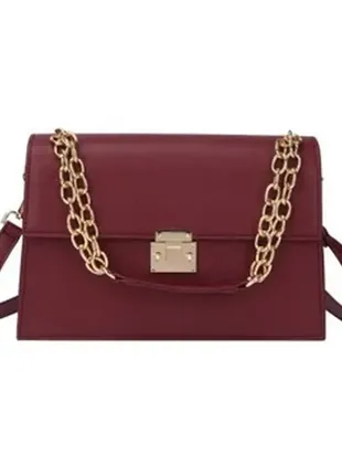 Berni fashion сумка женская messenger style, бордовый