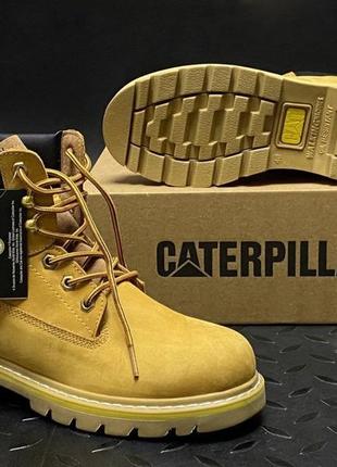 Р. 37-40  ботинки caterpillar горчичные зима