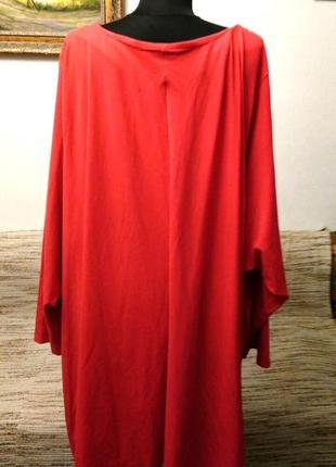Королевская роскошная красная туника-пиджак  64-68р.3 фото