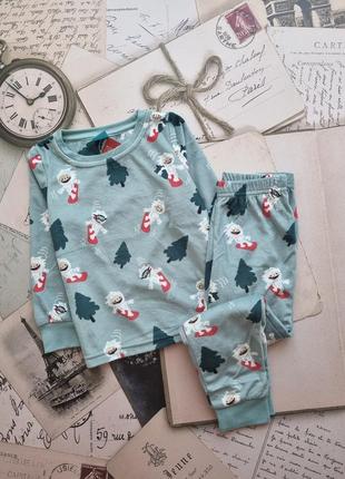 Пижама велюр новый год