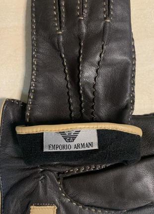 Рукавиці жіночі у стилі emporio armani(100% шкіра)5 фото