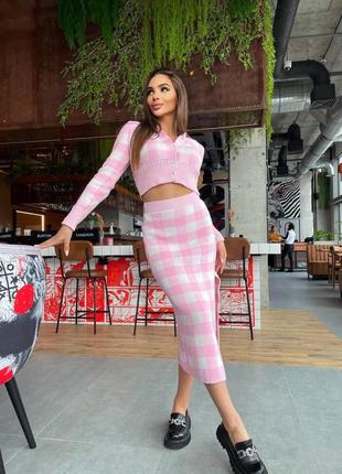 Костюм меган кофта+юбка