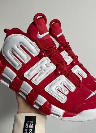 Кросівки nike air max uptempo white/red