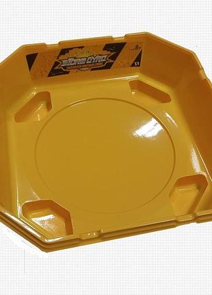 Арена з еластичного пластику бейблейд для битв beyblade burst 35 см жовта