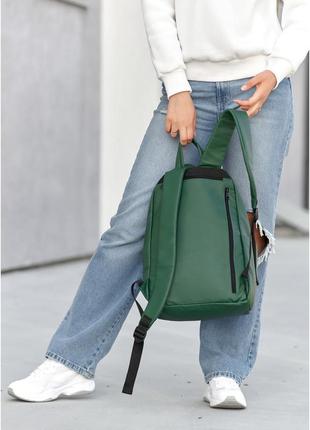 Жіночий рюкзак zard lst зелений3 фото