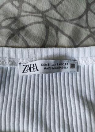 Футболка zara в рубчик3 фото