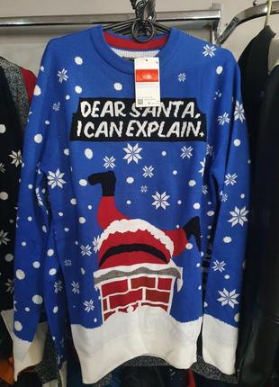 Крутой новогодний свитшот, свитер c&amp;a - р-ры s