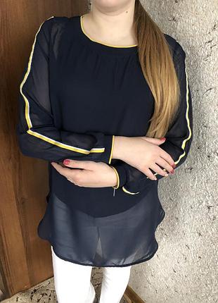 Стильна двошарова сорочка від tchibo(німеччина), р 38