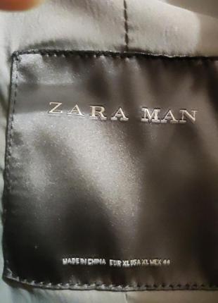 Довгий чоловічий тренч zara4 фото