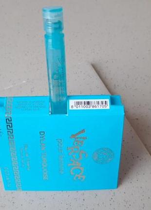 Versace dylan turquoise pour femme💥оригинал миниатюра пробник mini spray 1 мл книжка7 фото