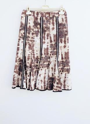 Натуральная юбка миди красивая юбка миди с отделкой2 фото