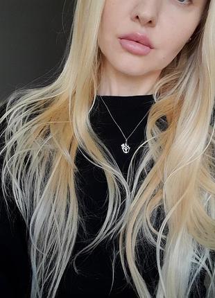 Ніжний кулон срібний