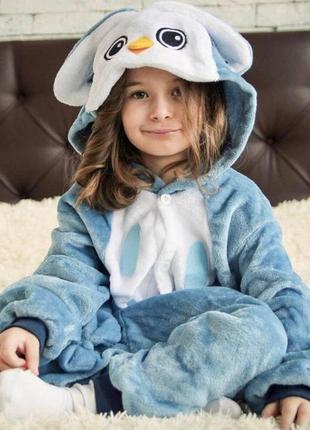 Кигуруми пижама для детей и взрослых"сова"8 фото