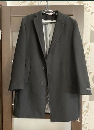 Пальто чёрное мужское xl