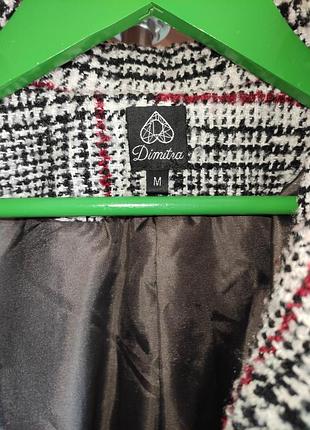 Женское пальто в клетку