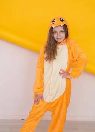 Кигуруми пижама взрослая "дракон чармандер"3 фото
