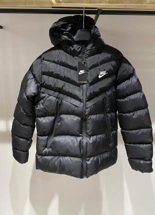 Зимова куртка nike winter jacket black2 фото