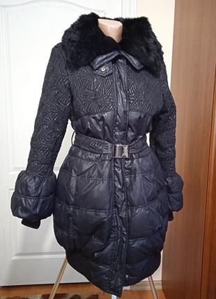Tiffi пухове пальто, пуховик кокон, модель "пикова дама"