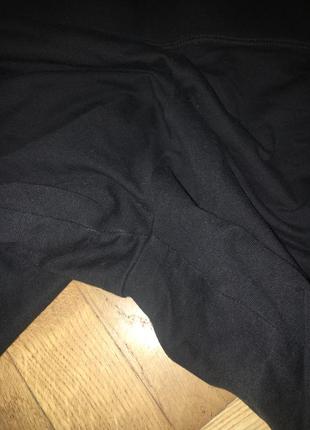 Батал великий розмір чорні штани лосини штаники  легінси спортивні3 фото