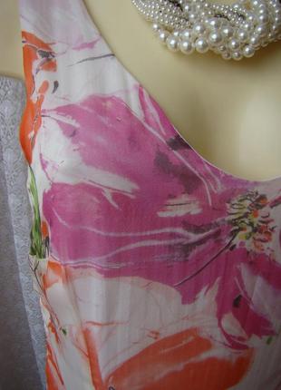 Платье летнее шелковое цветы collection р.48 №67083 фото