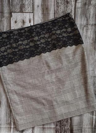 👗 очень красивая теплая юбка с кружевом s.oliver 36