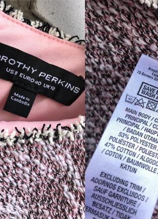 Твідова сукня з бахромою , букле ,бавовна dorothy perkins8 фото