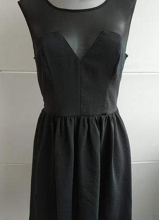 Оригинальное платье h&m из комбинированной ткани