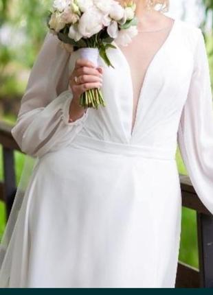 Свадебное платье штіон 48-50