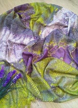 Приголомшливий палантин натуральний ulla popken/большой шарф 100% модал1 фото