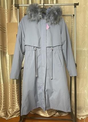 Зимние пальто - парка пуховик на подкладке