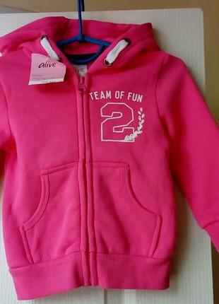 Кофточка с начесом на девочку 74-80 с-м германия