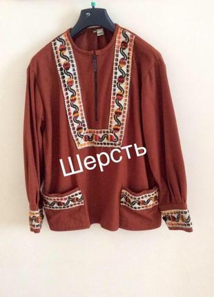Эксклюзивная рубашка вышивака в этно стиле( бохо )1 фото